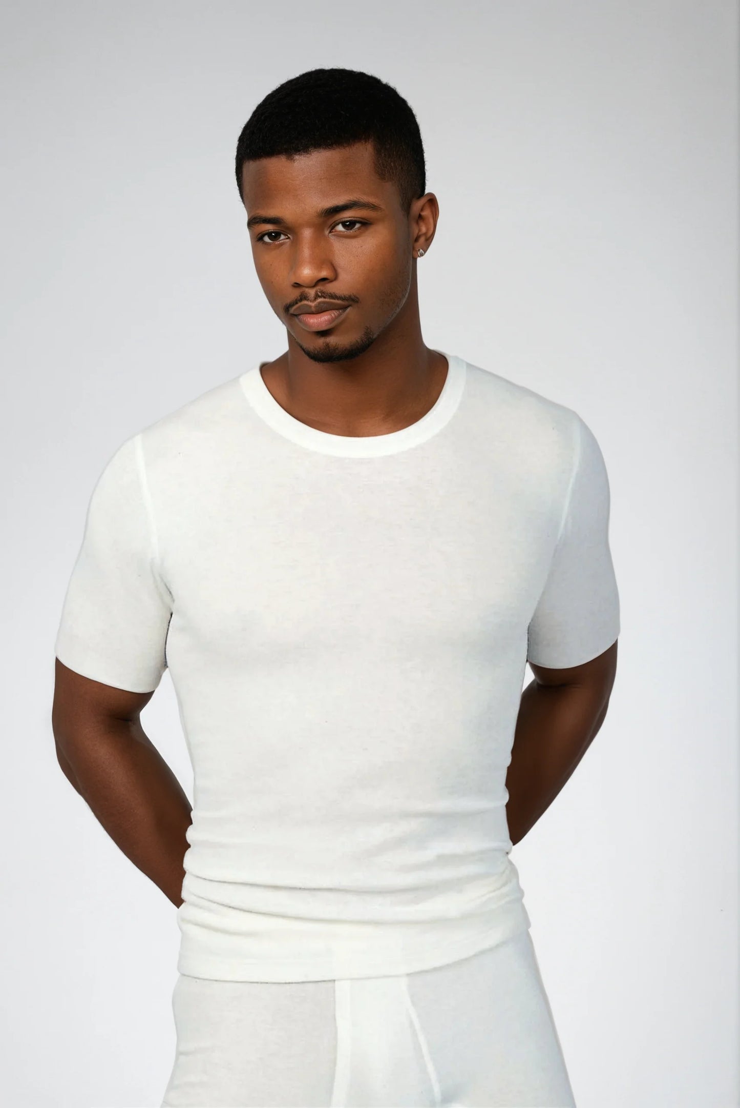 Angora and Wool | Short sleeve base layer shirt (Men's)