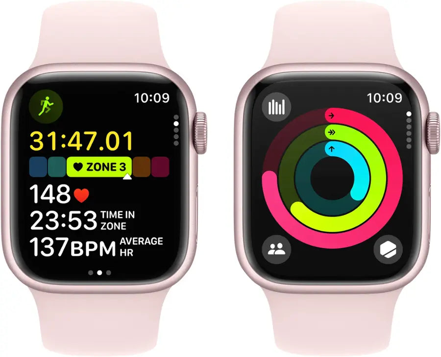Apple Watch Series 9 (2023) – 45mm GPS Wi-Fi – Aluminum Case with Sport Band