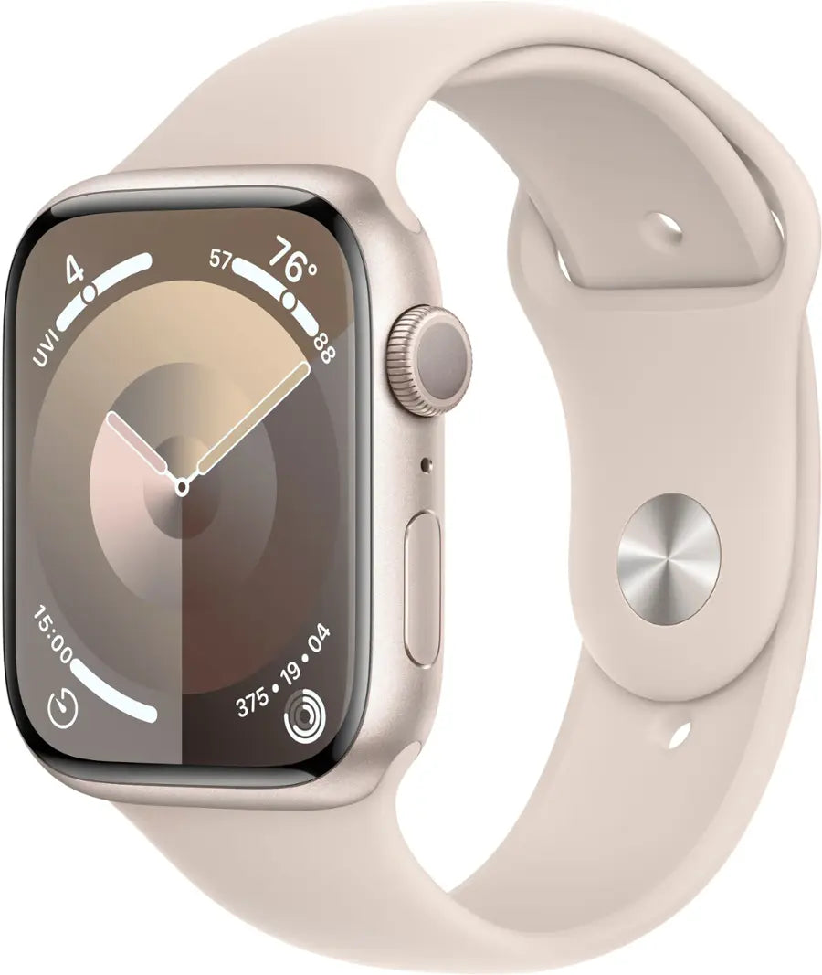 Apple Watch Series 9 (2023) – 45mm GPS Wi-Fi – Aluminum Case with Sport Band
