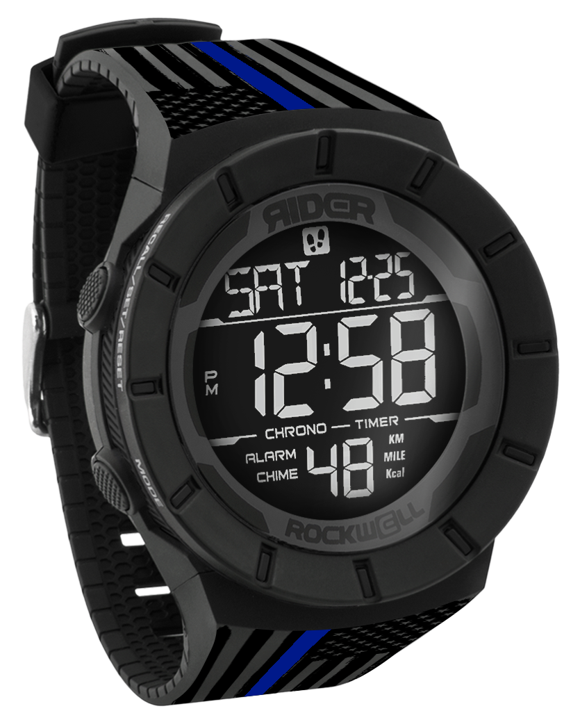 Coliseum Fit Assault Police Edition Tactical Watch Phantom Black Rockwell