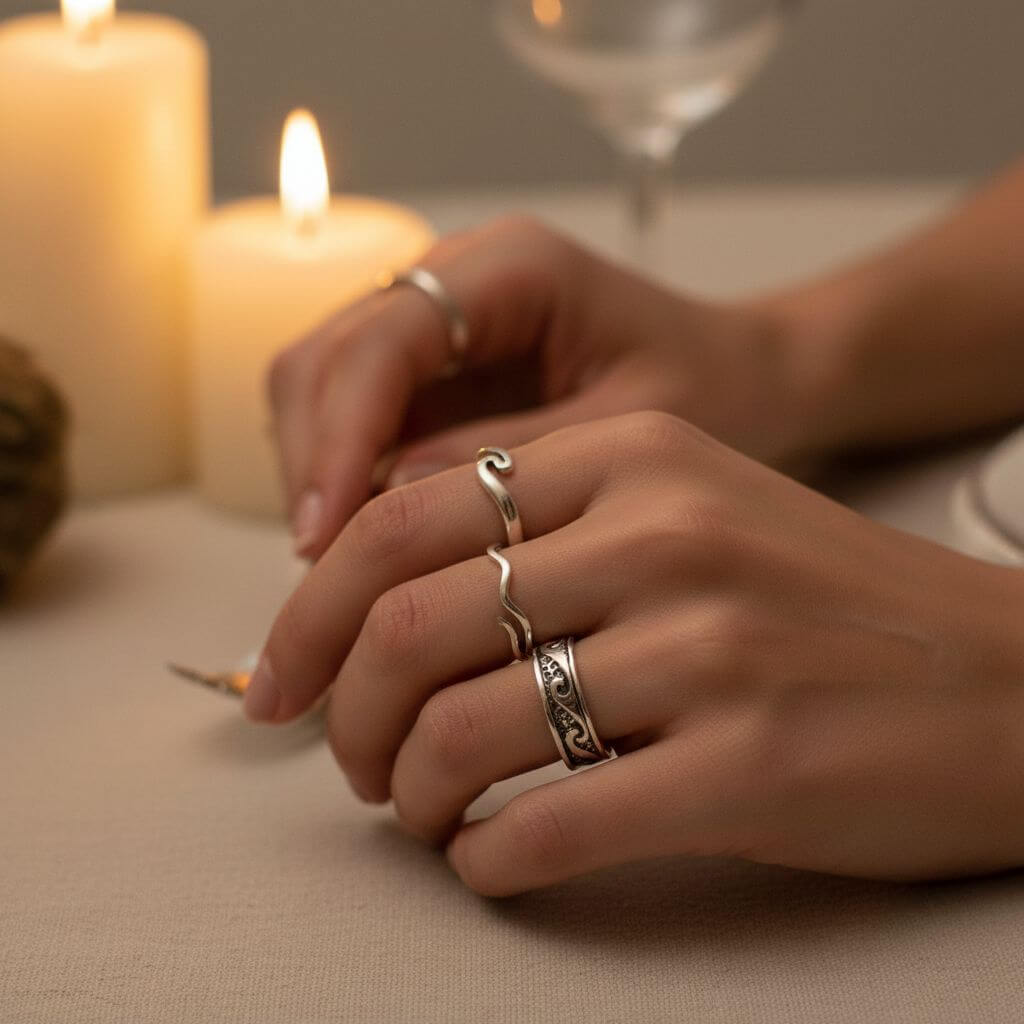 Sterling Silver Pinky-Toe Band Rings Assorted Styles Alexa Martha