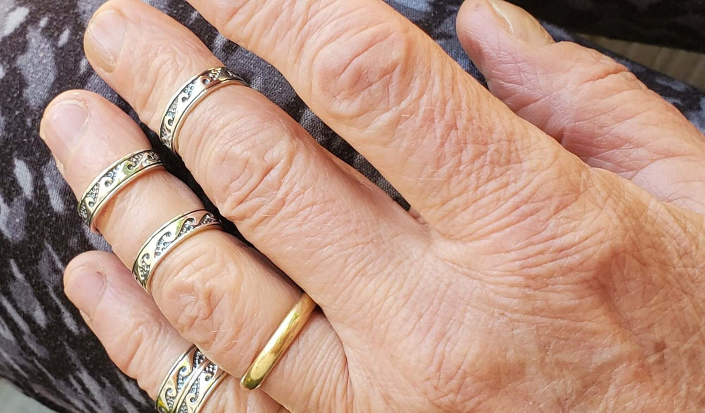 Sterling Silver Pinky-Toe Band Rings Assorted Styles Alexa Martha