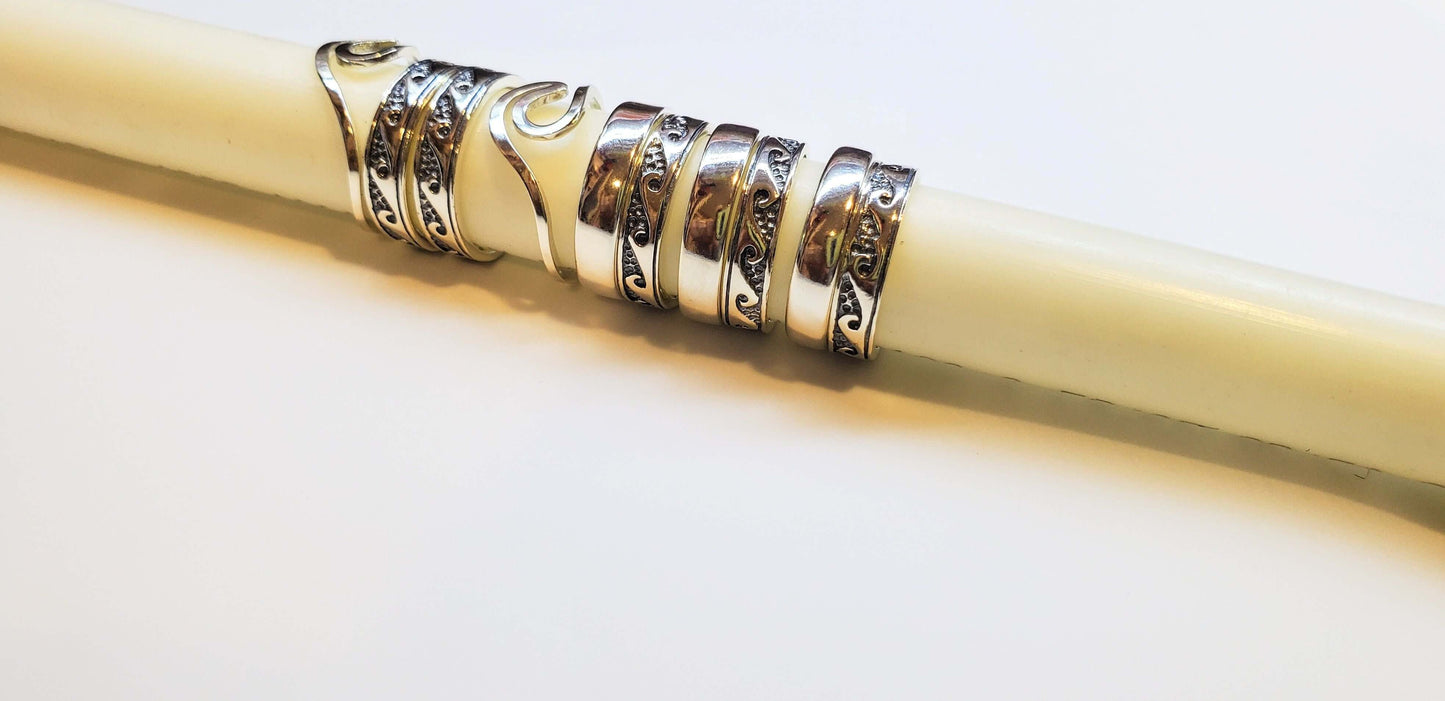 Sterling Silver Pinky-Toe Band Rings Assorted Styles Alexa Martha