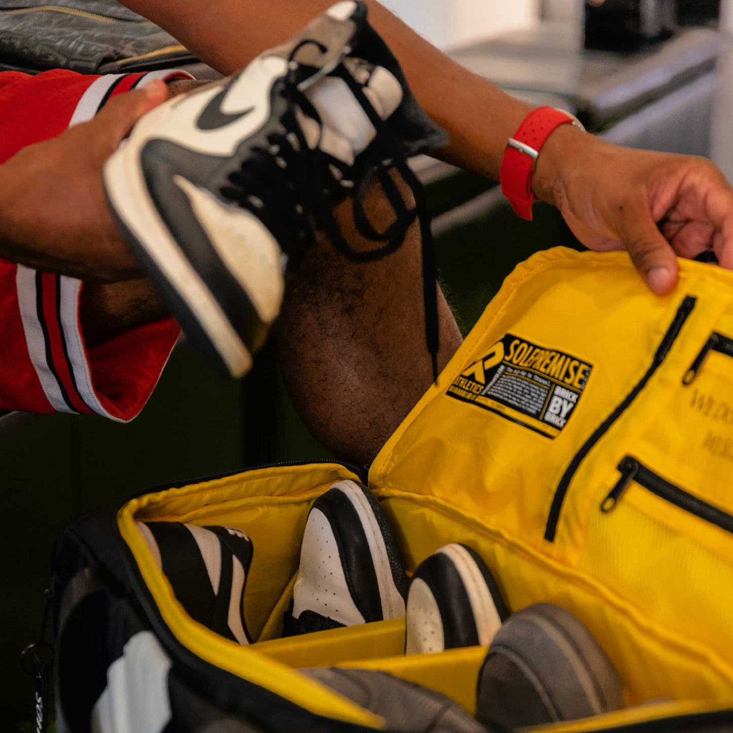 Black Sneaker Duffle TSA-Approved Carry-On Bag