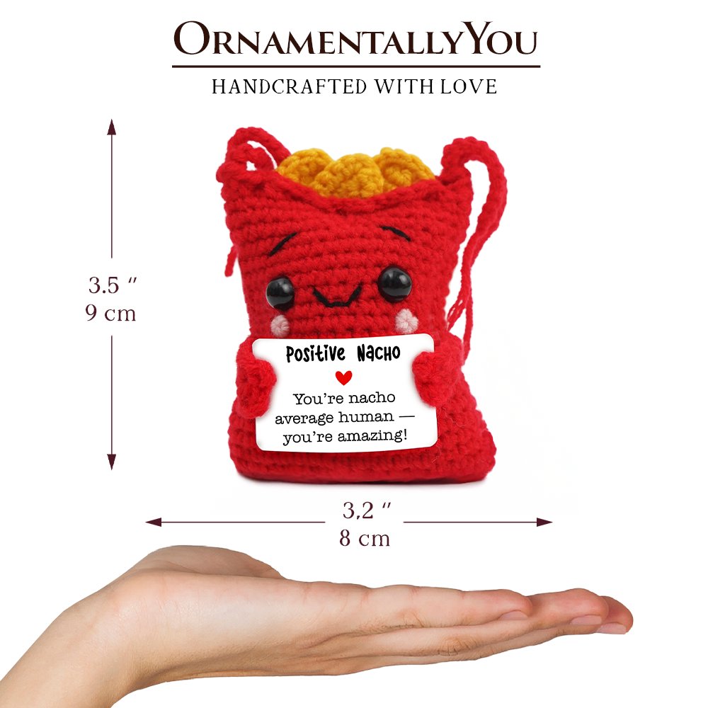 Positivity Crochet Nachos Support Doll Encouragement Gift