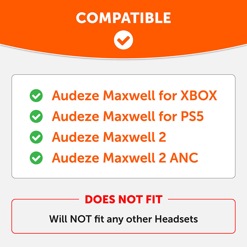 Upgraded Silicone Headband for Audeze Maxwell 1, 2 and 2 ANC - WC HeadbandZ