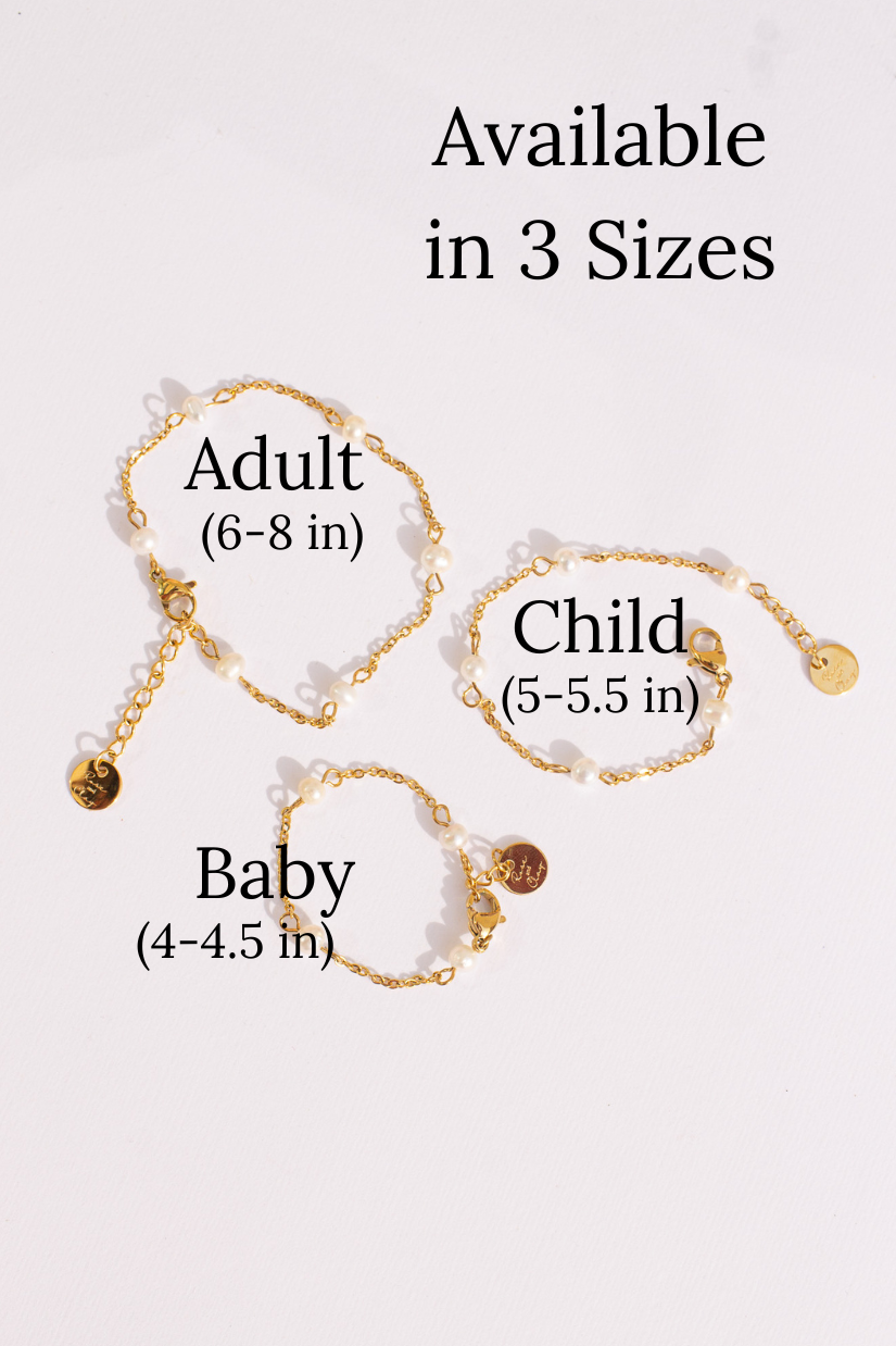 Freshwater Pearl Adjustable Baby & Child Bracelet Evelynn