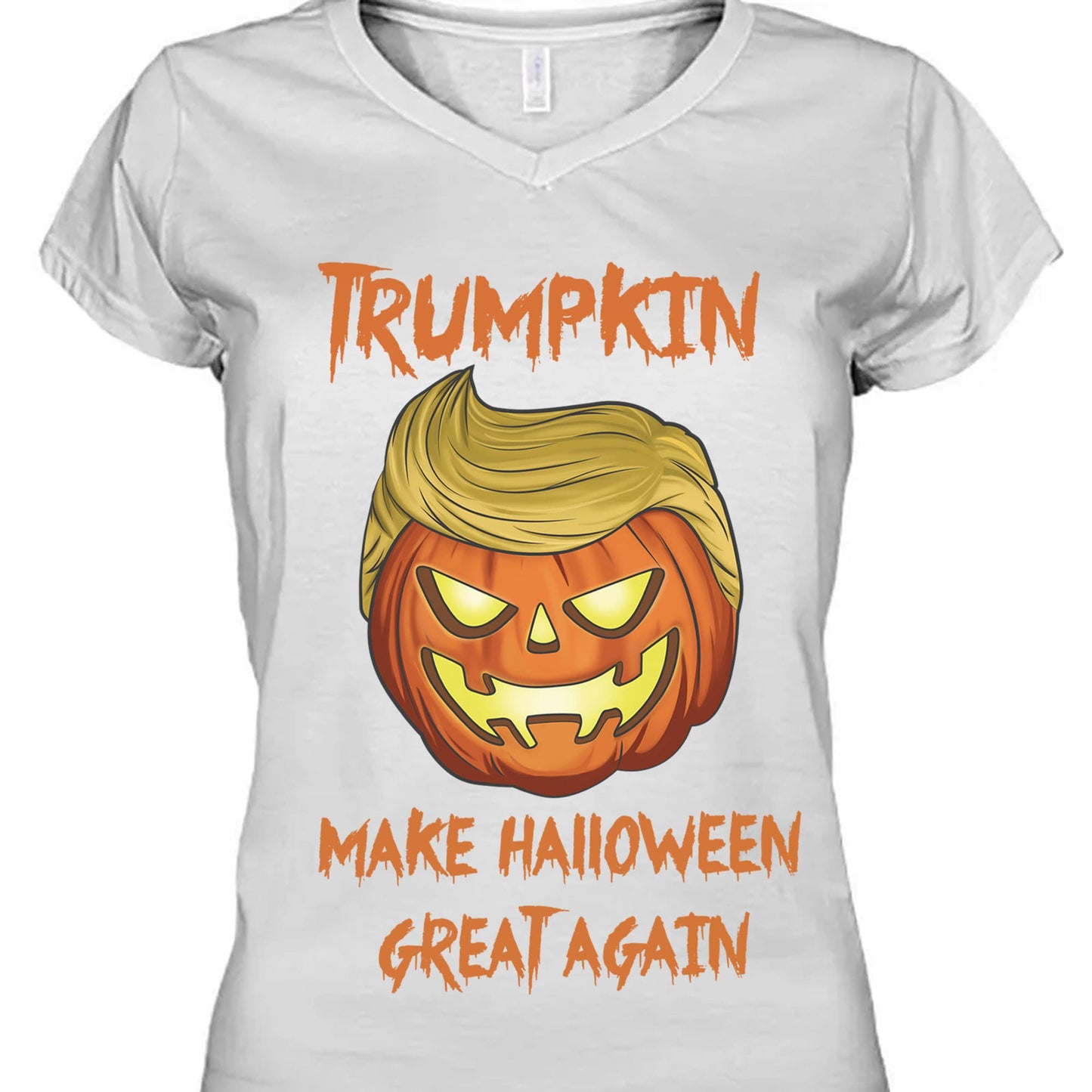 Make Halloween Great Again | Halloween Trumpkin Shirt | Republican Halloween Bright Shirt T1227 - GOP