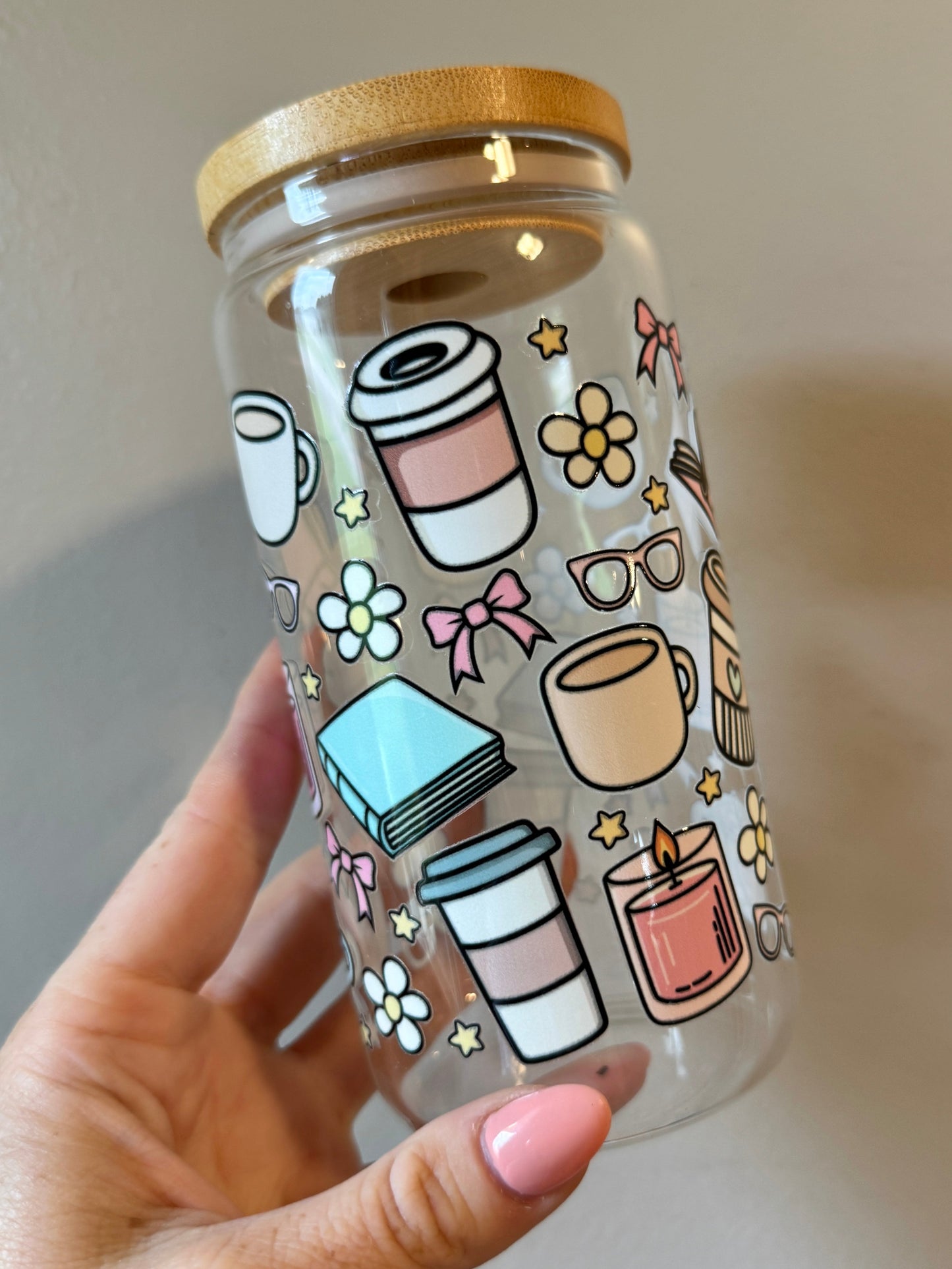 Cozy Reader Soft Pastels and Candles for Dreamy Moments