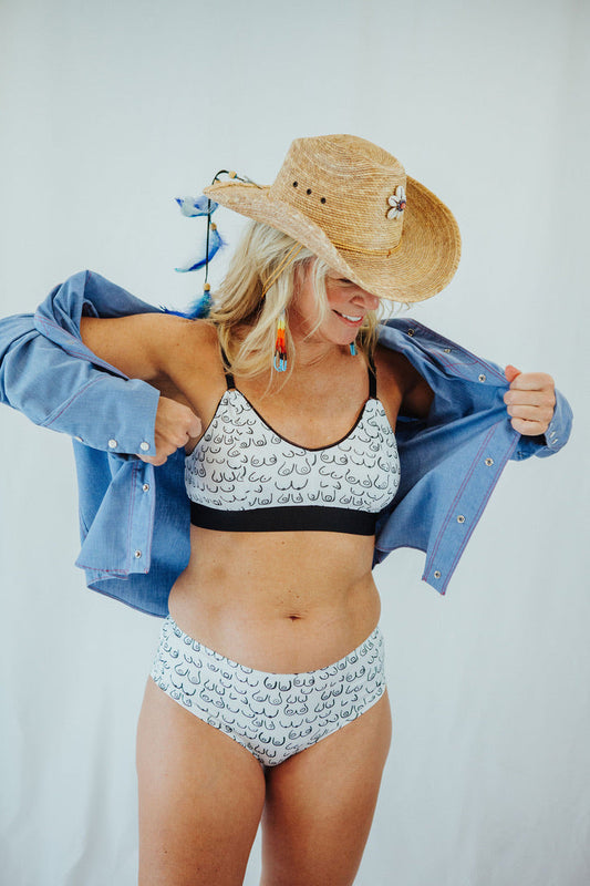 Boobie Print Comfortable Bra