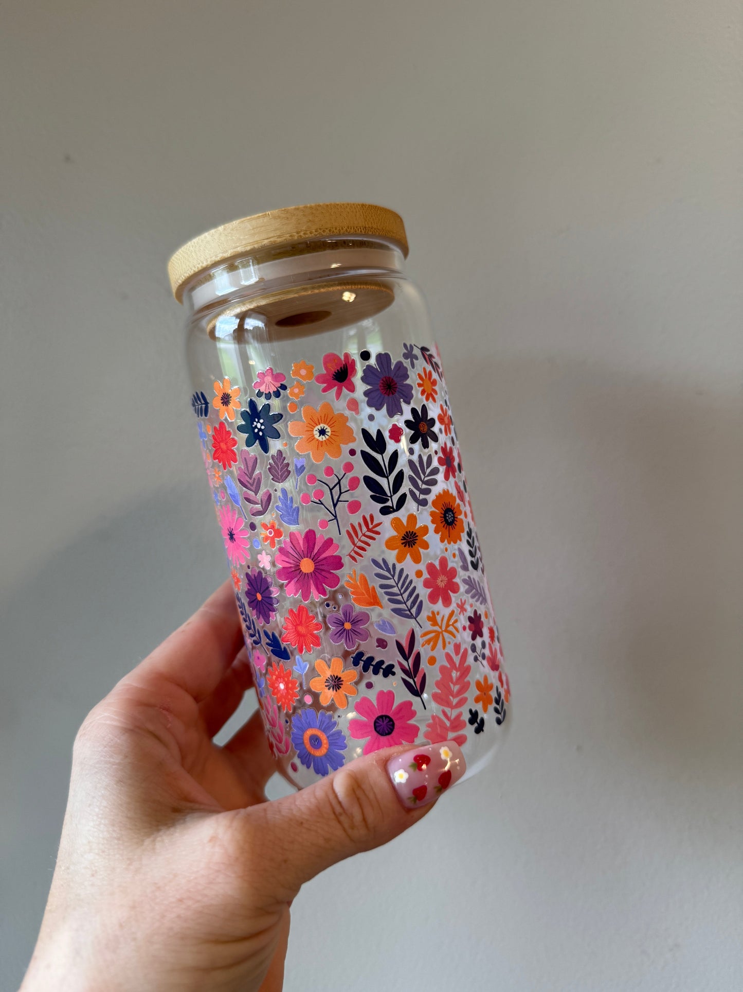 Fuchsia Blooms Full-Coverage Floral Mug