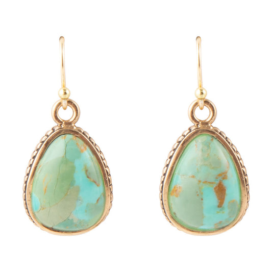 Teardrop Turquoise Drop Earrings