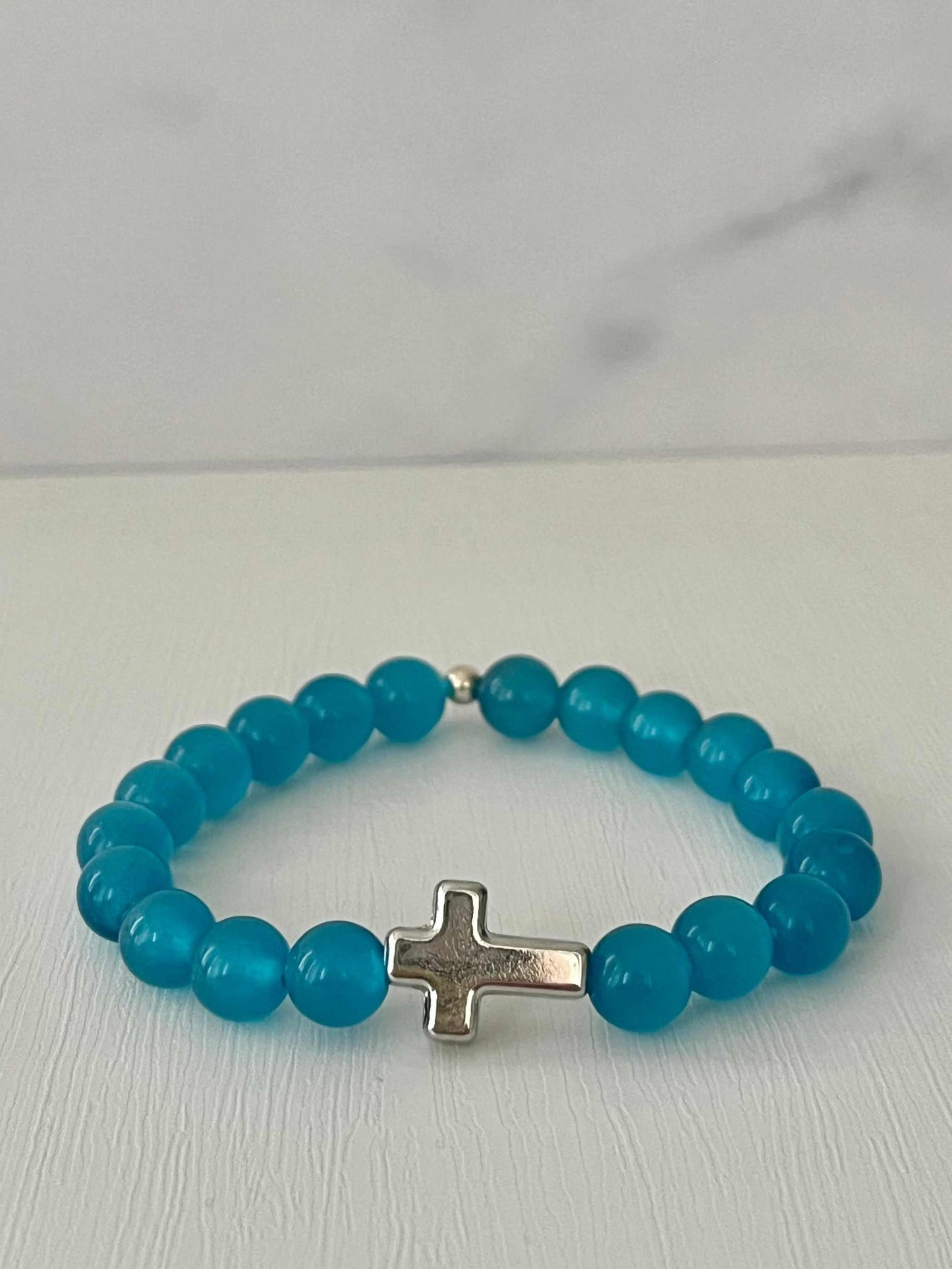 Faith-Inspired Cross Bead Bracelet Collection Jewelry