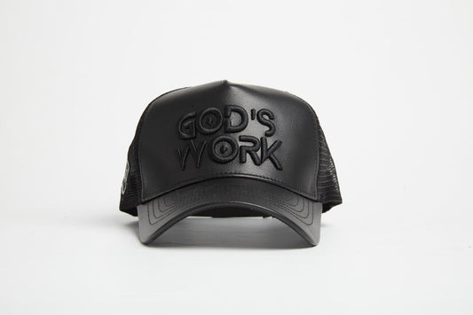 Asphalt Leather Signature Series Snap-back Hat God's Work