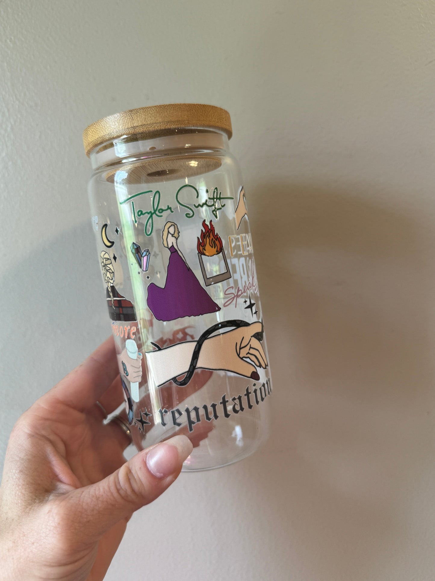 Taylor Swift Large Icons Eras-Inspired Glass Mug Pretty Sips
