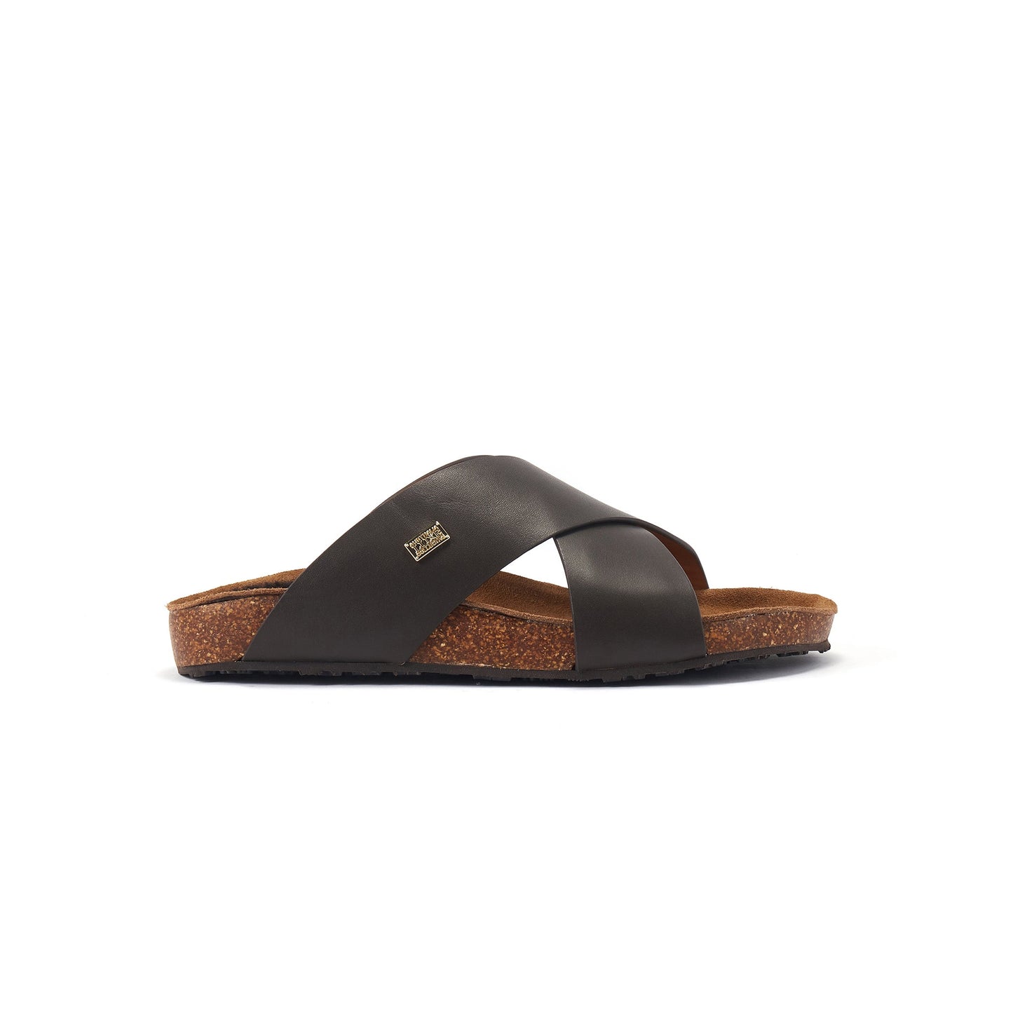 Slip On Double Crossed Soft Leather Banded Sandal BEATRICE BEVA