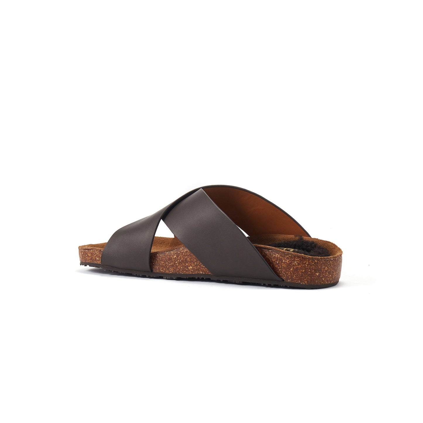 Slip On Double Crossed Soft Leather Banded Sandal BEATRICE BEVA