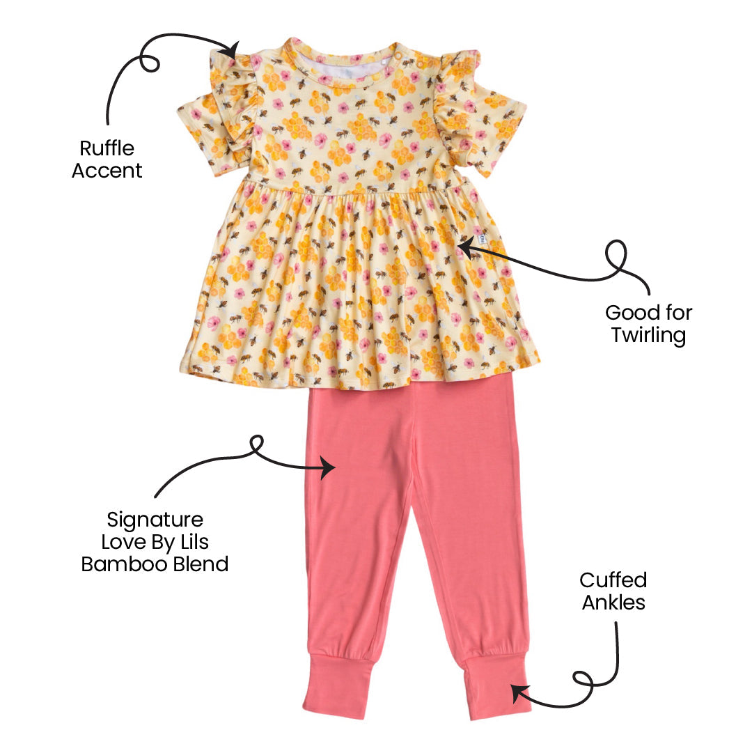 Bamboo Short Sleeve Tunic Legging Set BellaGrace