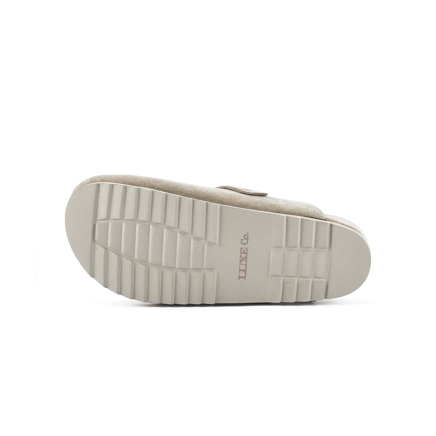 Clog Style Slip On Sandal Soft Suede BERGEN CREAM Australia Luxe Collective