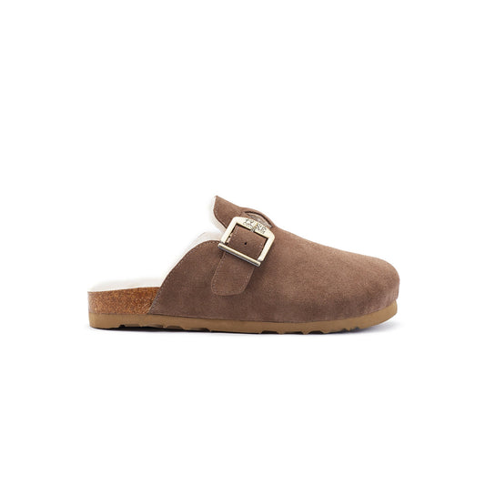 Soft Suede Clog Style Slip On Shoe Berlin Clay