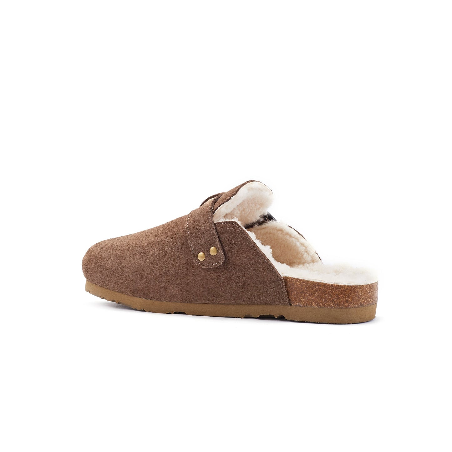 Soft Suede Clog Style Slip On Shoe Berlin Clay