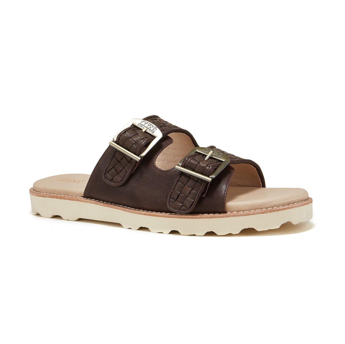 Soft Leather Woven Slip On Sandal Mens Ayeaye Beva