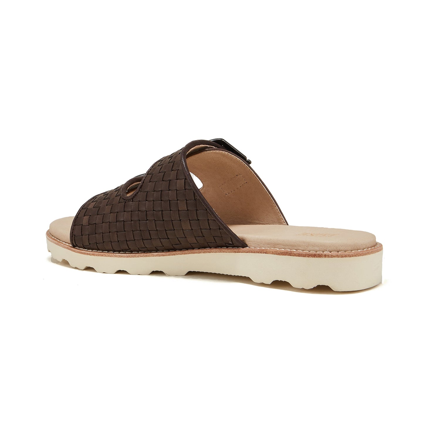 Soft Leather Woven Slip On Sandal Mens Ayeaye Beva