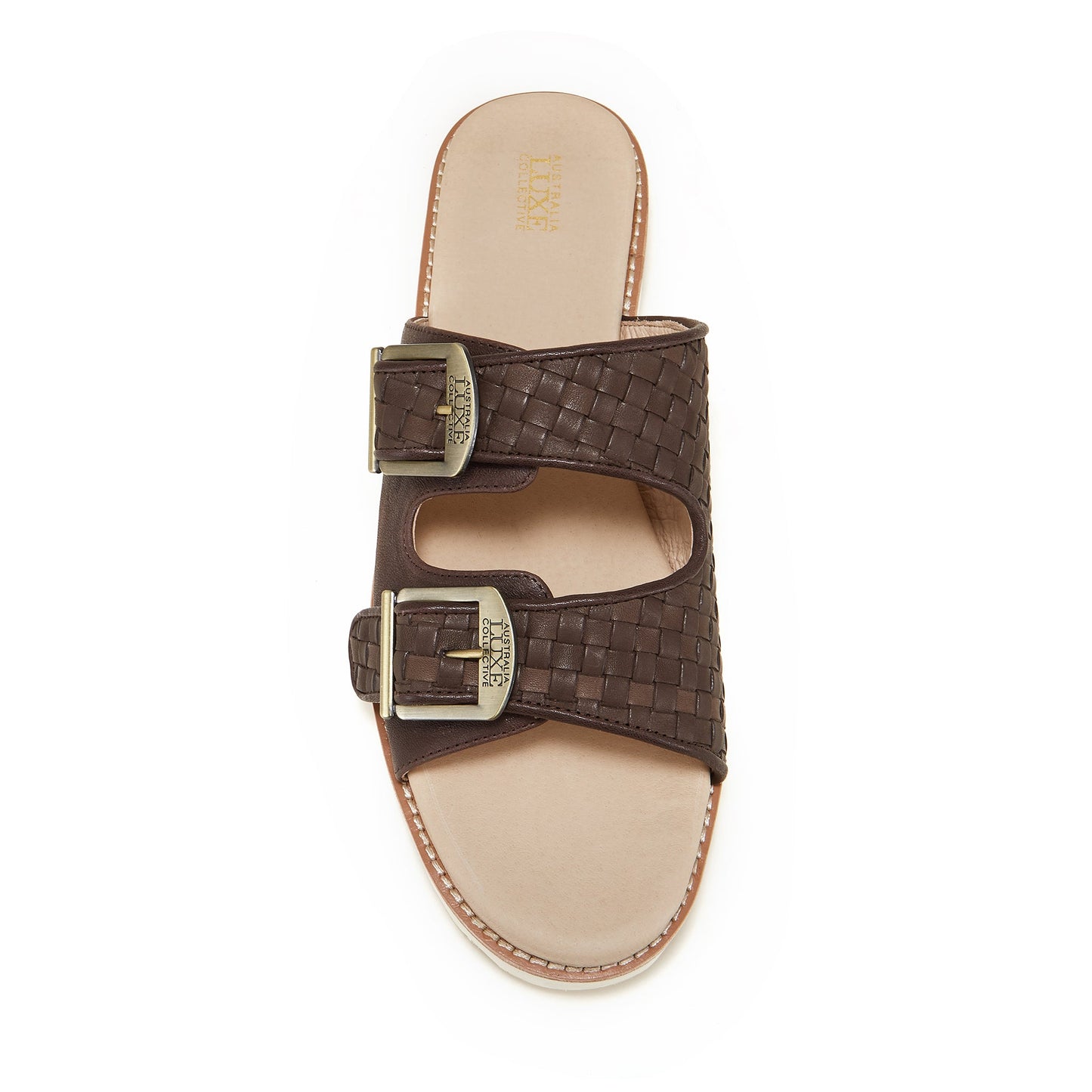 Soft Leather Woven Slip On Sandal Mens Ayeaye Beva