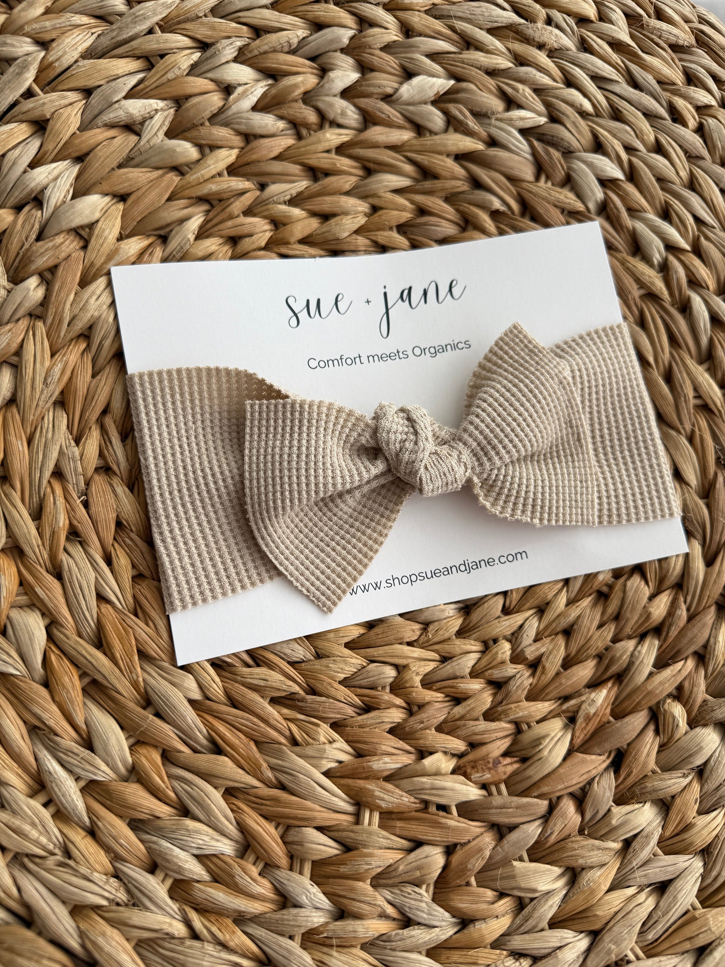 Organic Cotton Waffle Baby Headband | 0–2 Years