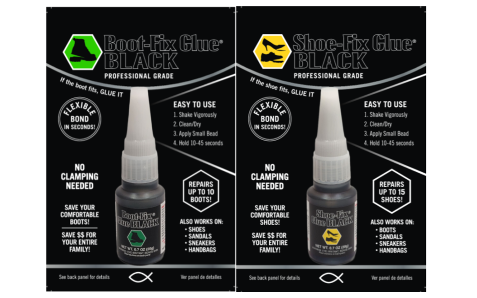 Shoe-Fix Flexible Shoe Glue 2-pack Boot-Fix
