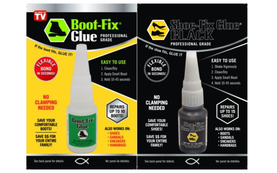 Shoe-Fix Flexible Shoe Glue 2-pack Boot-Fix