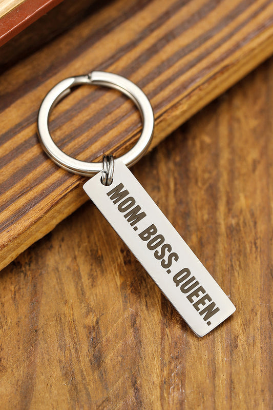 Mom Boss Queen Keychain