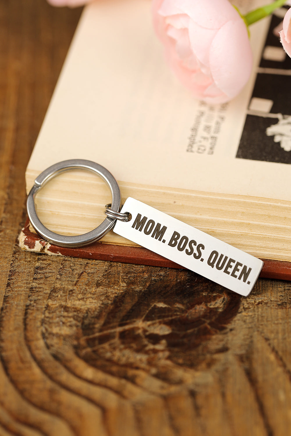 Mom Boss Queen Keychain