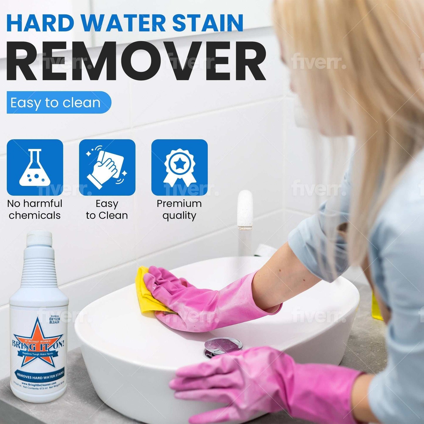 Hard Water Stain Remover and Protect Shield Cleaning Solution Bring It On Cleaner