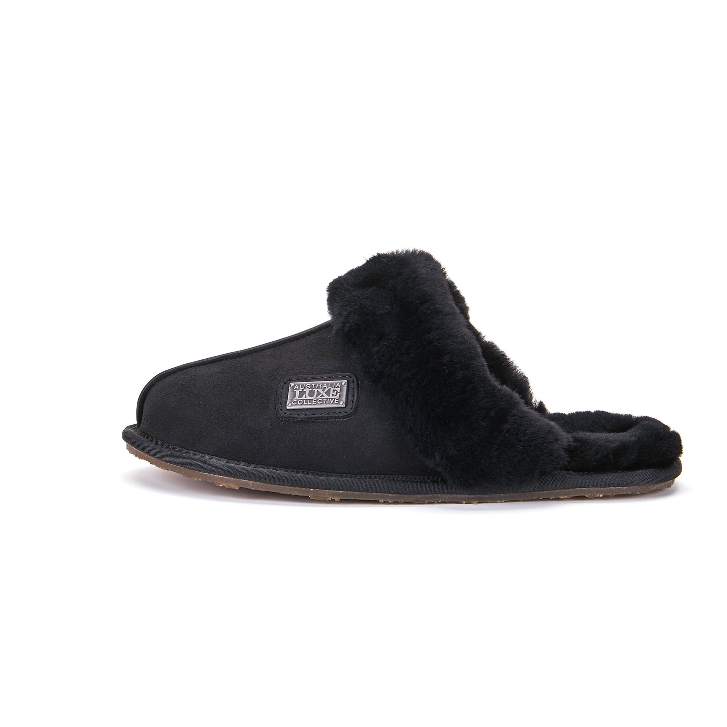 Sheepskin Black Luxe Classic Mule Slipper