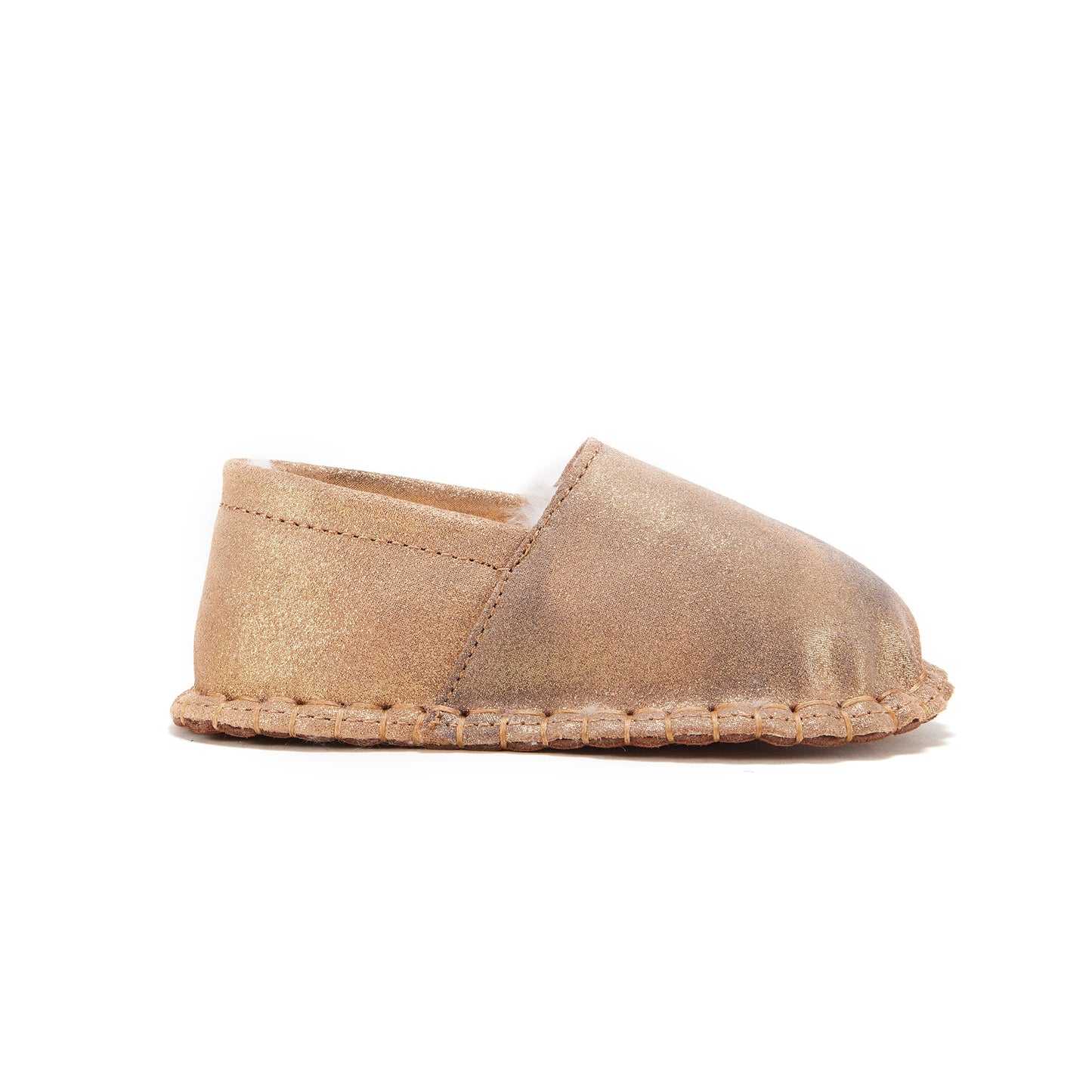 Baby Moc Antique Gold Slip On Moccasin Australia Luxe Collective