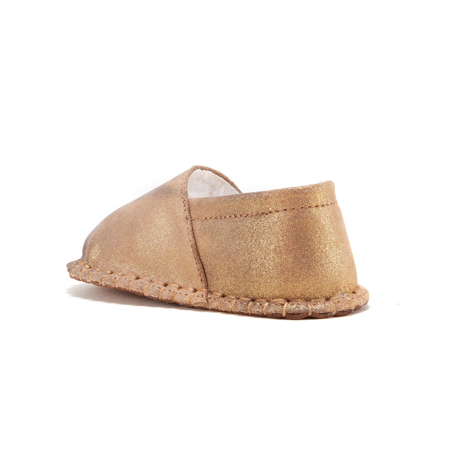 Baby Moc Antique Gold Slip On Moccasin Australia Luxe Collective