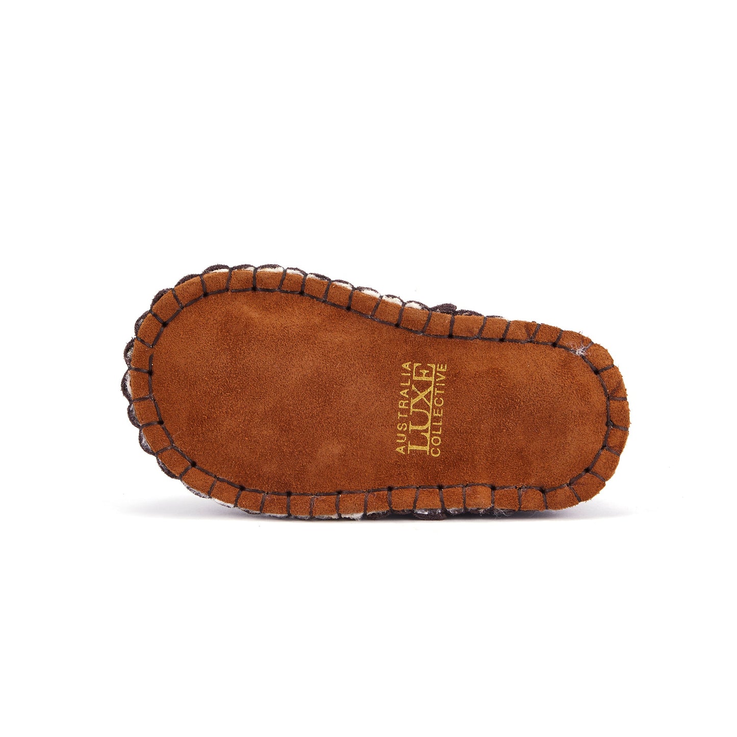 Baby Moc Burnt Double Face Sheepskin Moccasin Australia Luxe Collective