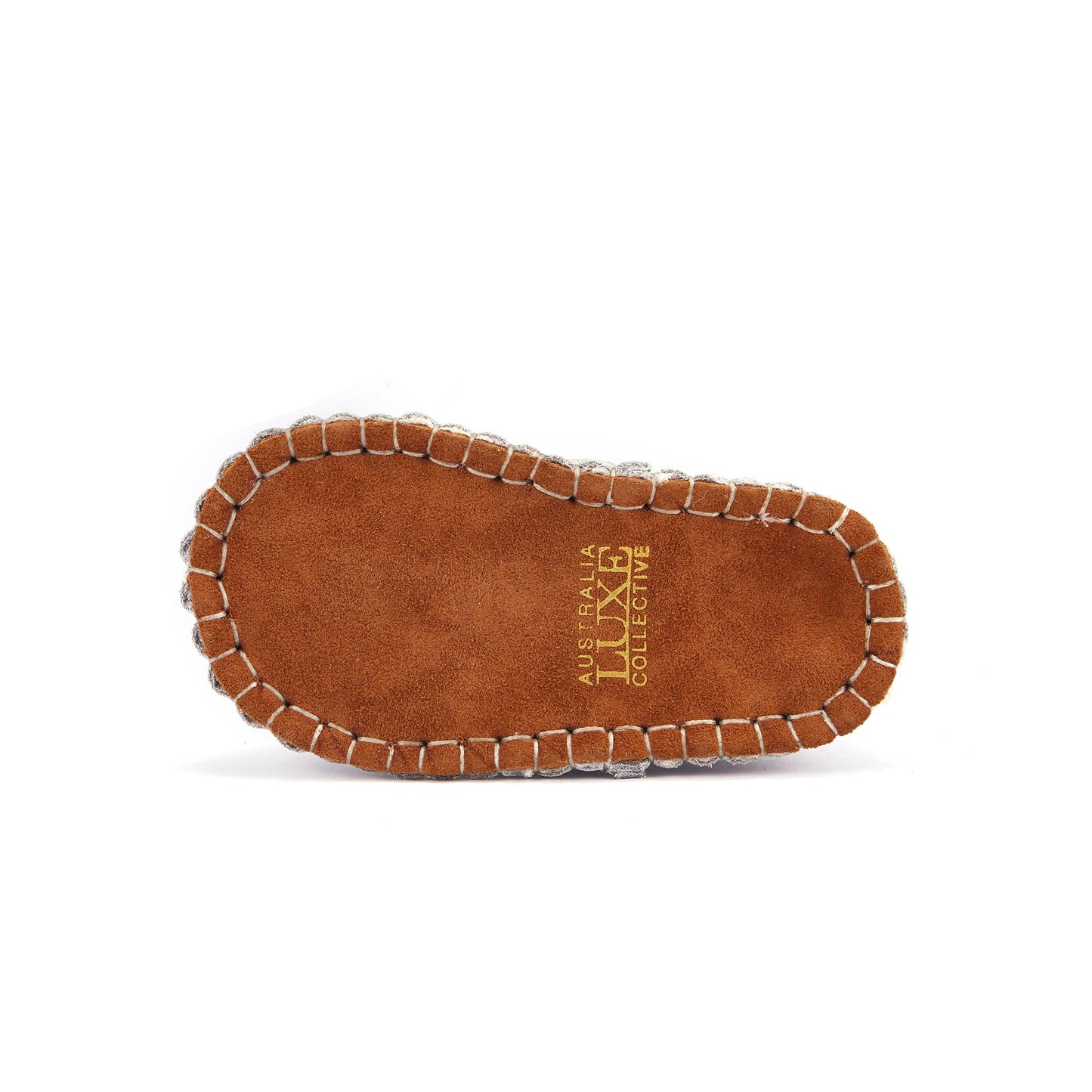 Baby Moc Ice Gray Slip On Moccasin Australia Luxe Collective