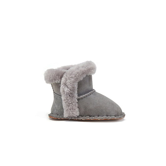 Baby Nordic Gray Super Cosy Double Face Slip On Bootie