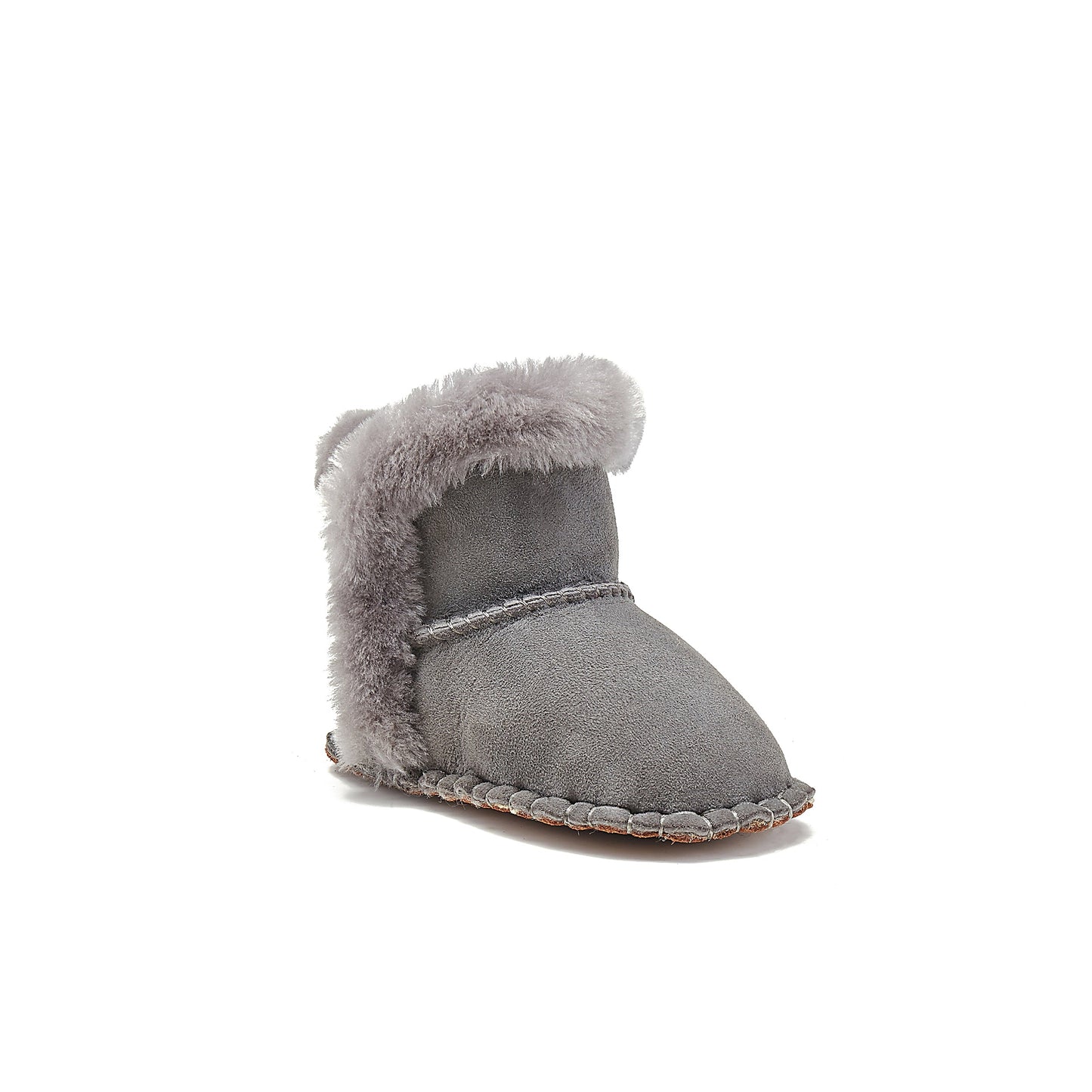 Baby Nordic Gray Super Cosy Double Face Slip On Bootie