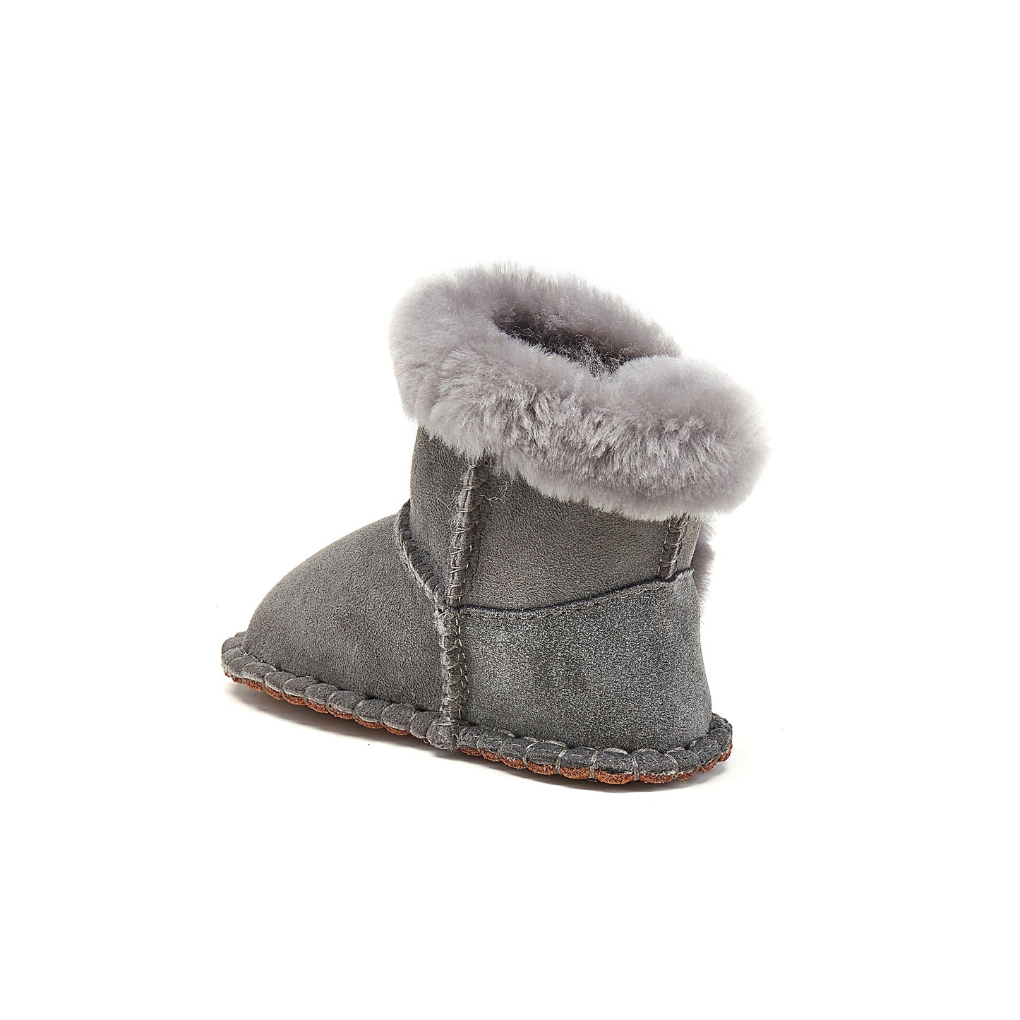 Baby Nordic Gray Super Cosy Double Face Slip On Bootie