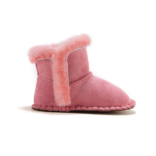 Lychee Sheepskin Slip On Bootie Baby Nordic