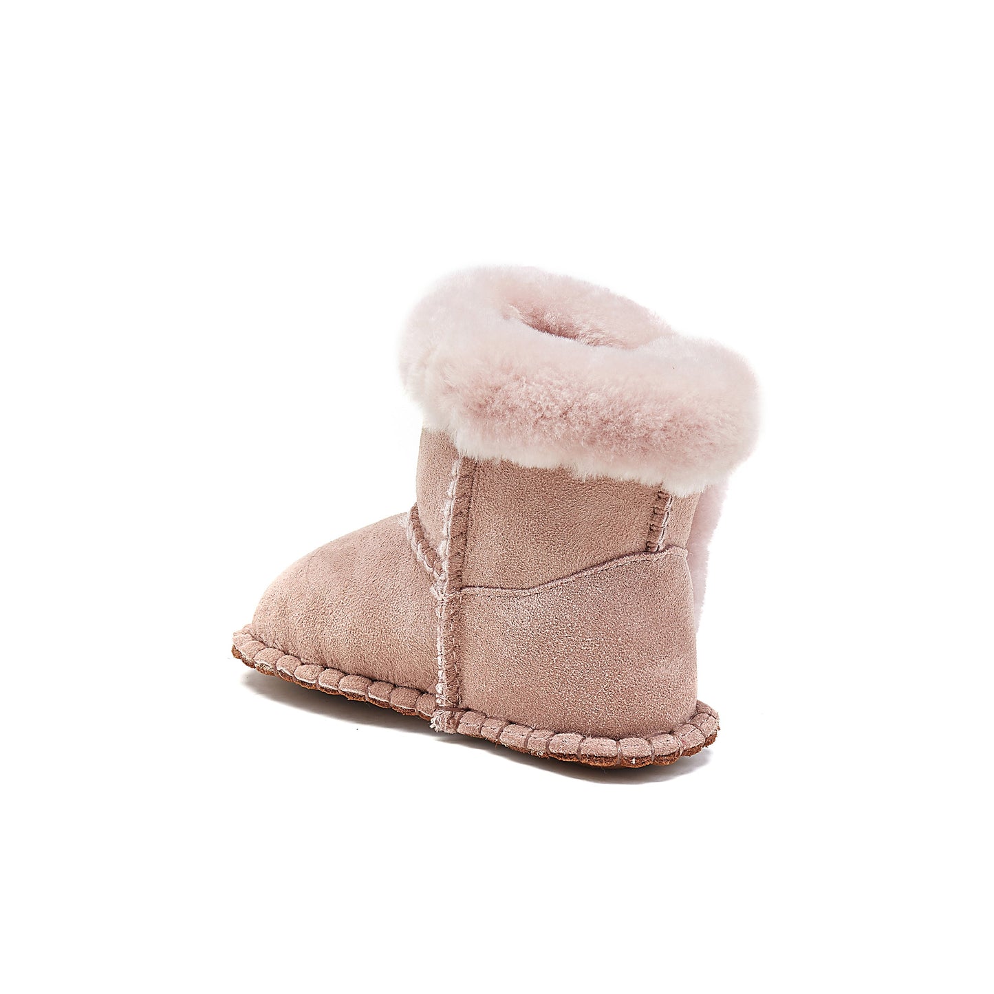 Sheepskin Slip On Bootie Baby Nordic Pink Australia Luxe Collective