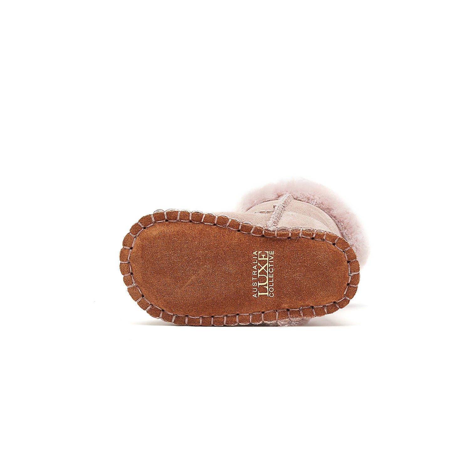 Sheepskin Slip On Bootie Baby Nordic Pink Australia Luxe Collective