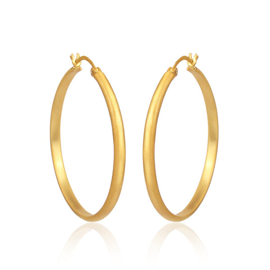 Matte Hoop Earrings