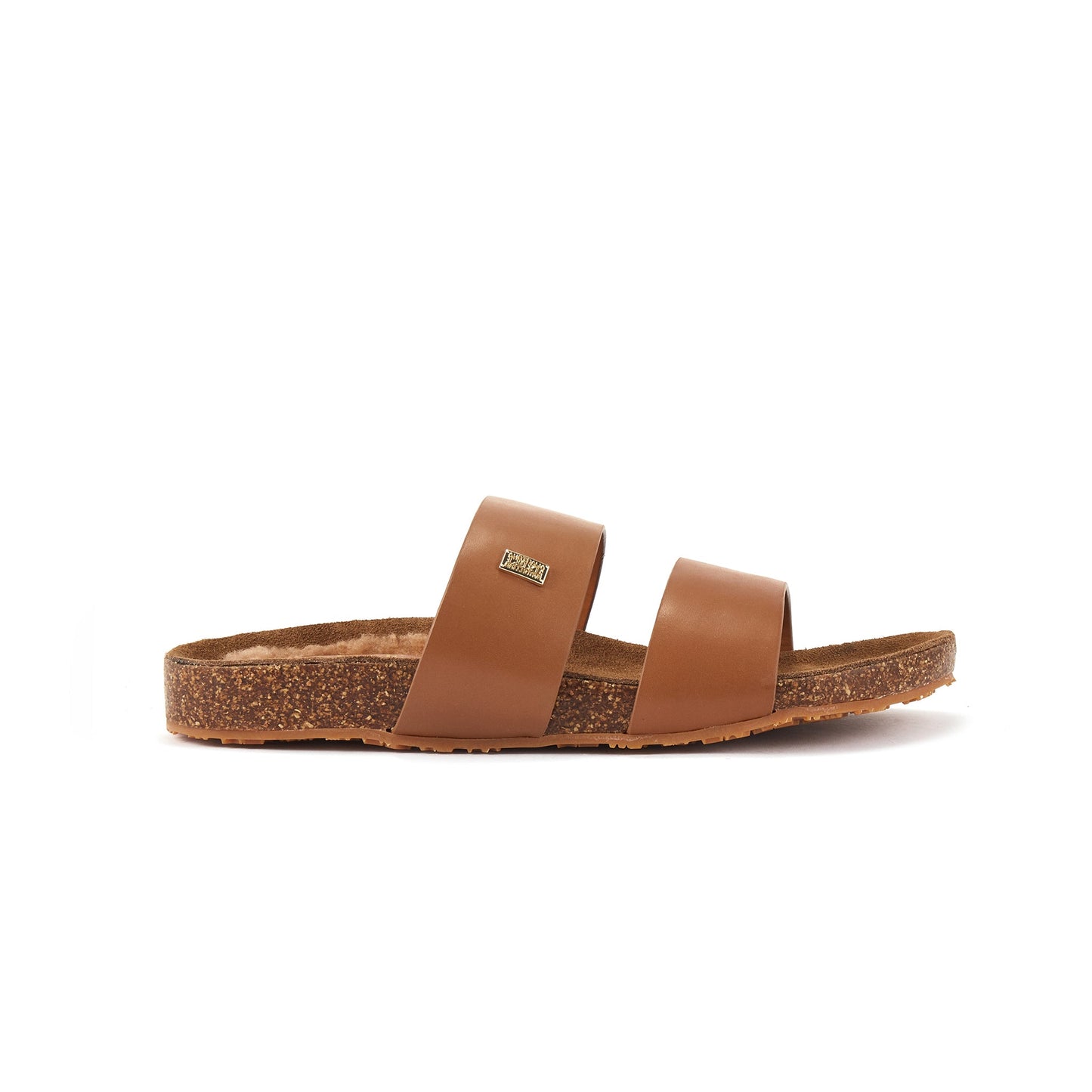 Slip On Soft Leather Sandal Brigitte Tan Australia Luxe Collective