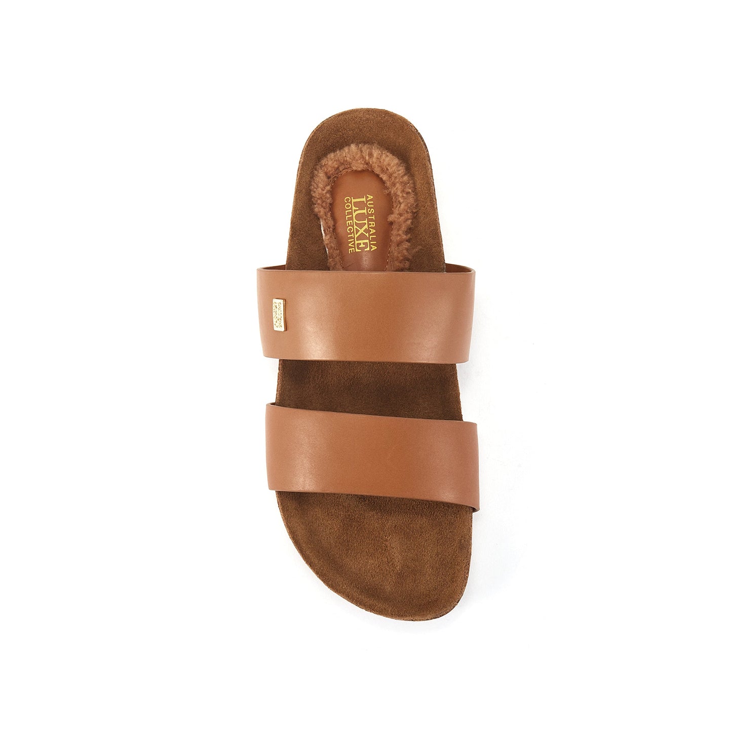 Slip On Soft Leather Sandal Brigitte Tan Australia Luxe Collective