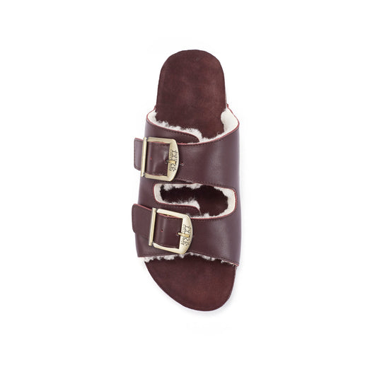 Bruges Plum Adjustable Two Strap Shoe Australia Luxe Collective