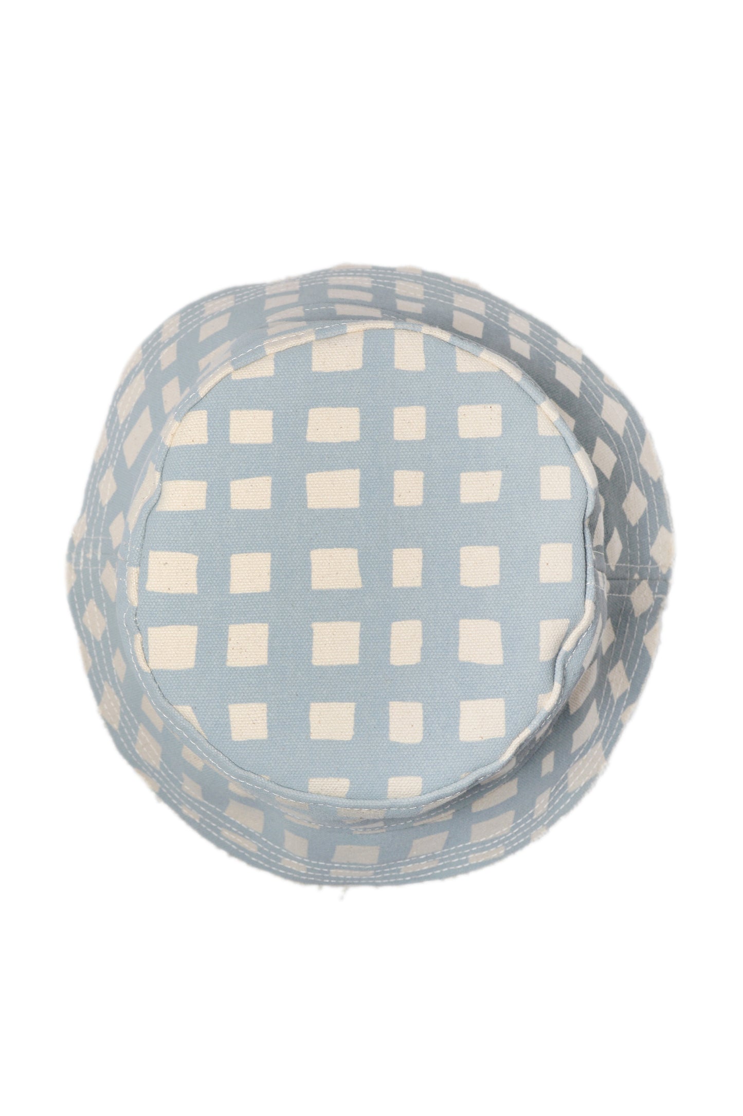Grid Cotton Canvas Bucket Hat